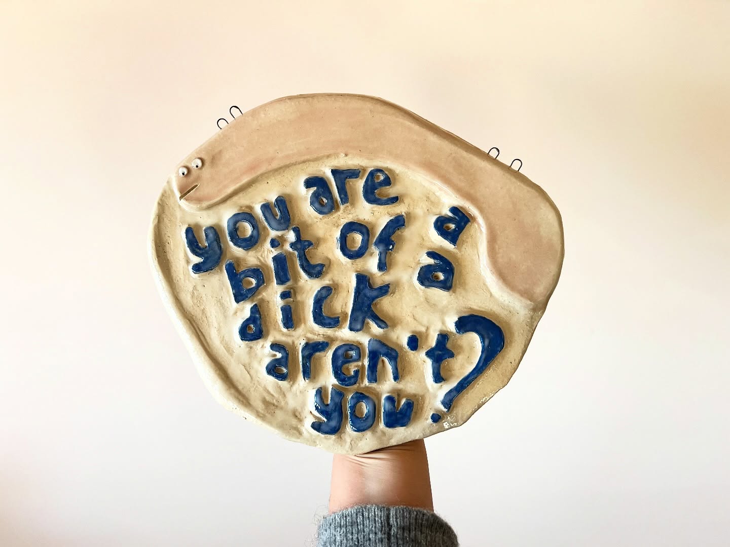 A cheeky little plate — handmade ceramic by Potpuri