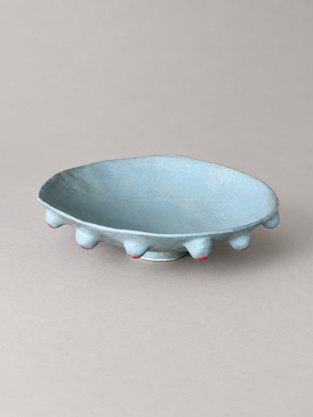 Red-footed sculptural bowl — view 1