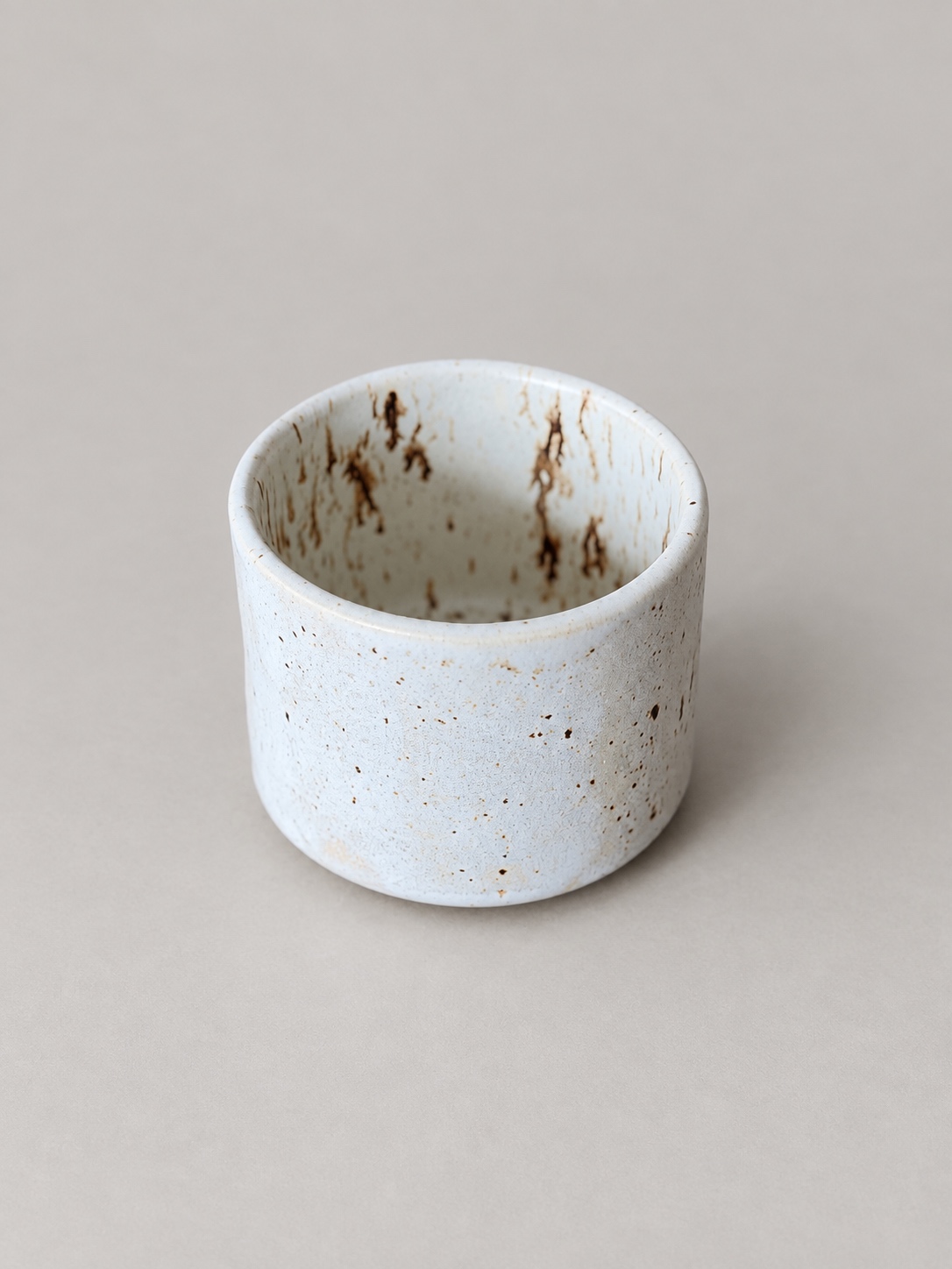 Speckled ceramic tumbler — handmade ceramic by Potpuri