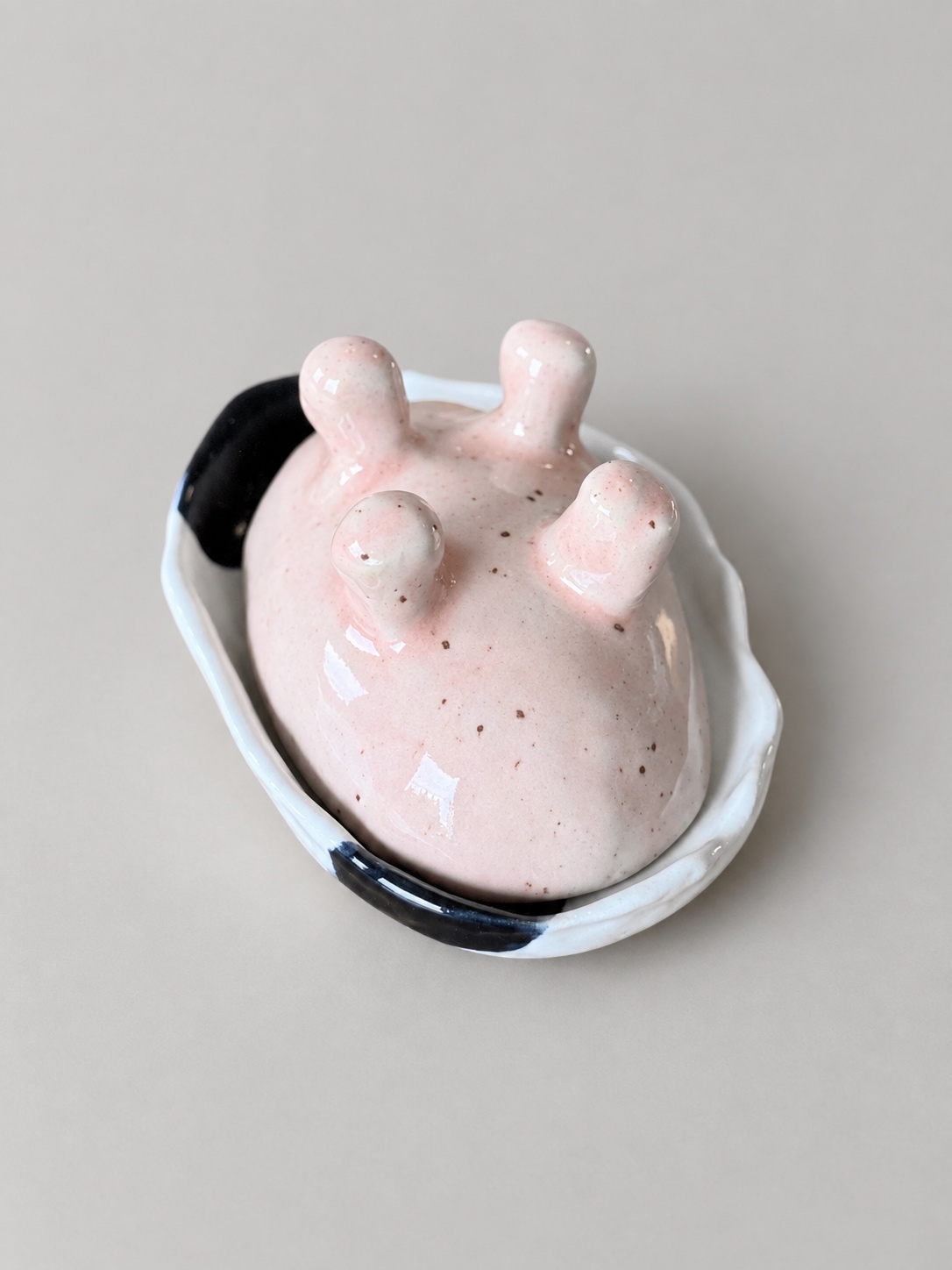 Pink surprise pot No. 2 — handmade ceramic by Potpuri