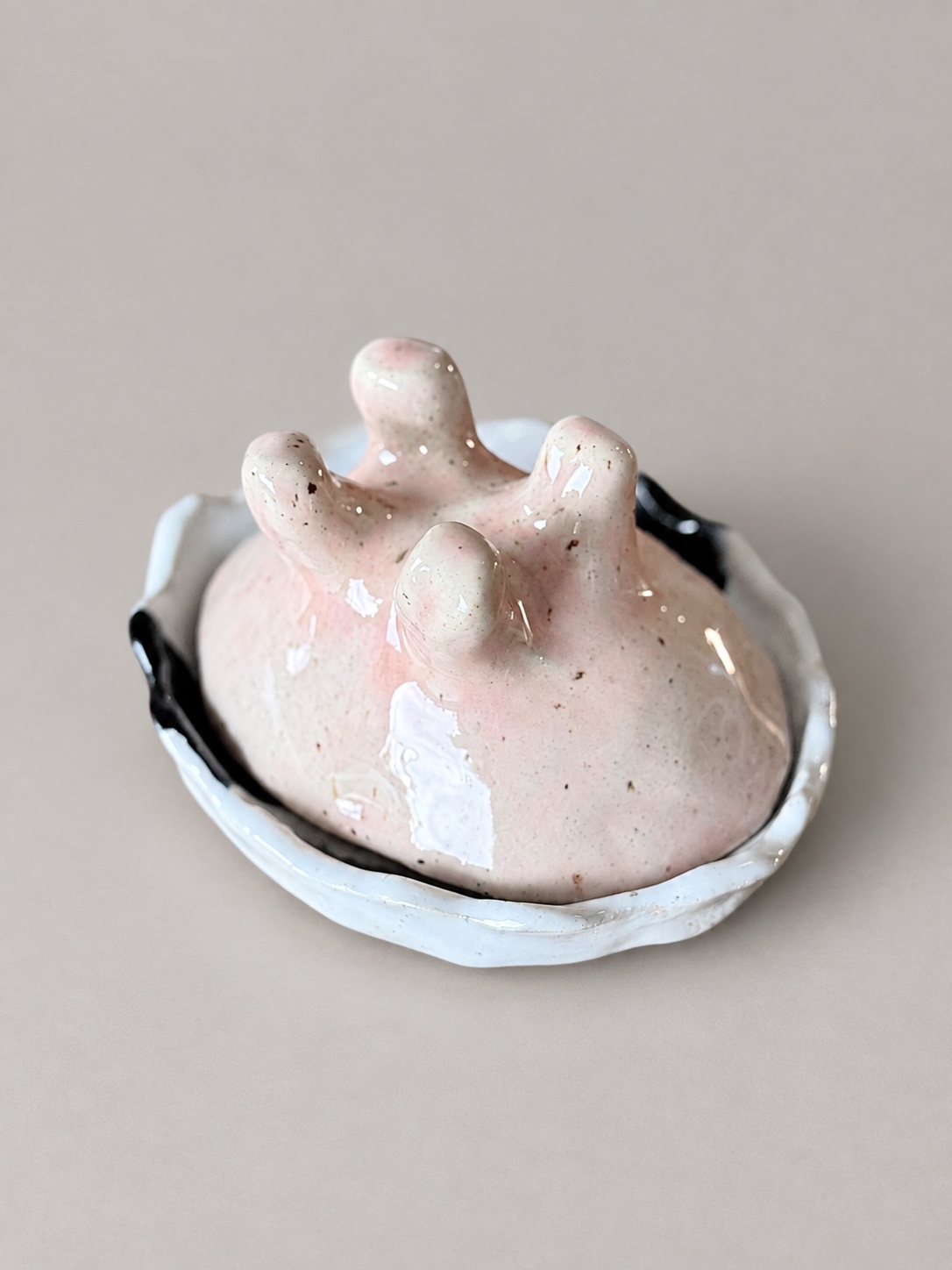 Pink surprise pot No. 3 — handmade ceramic by Potpuri