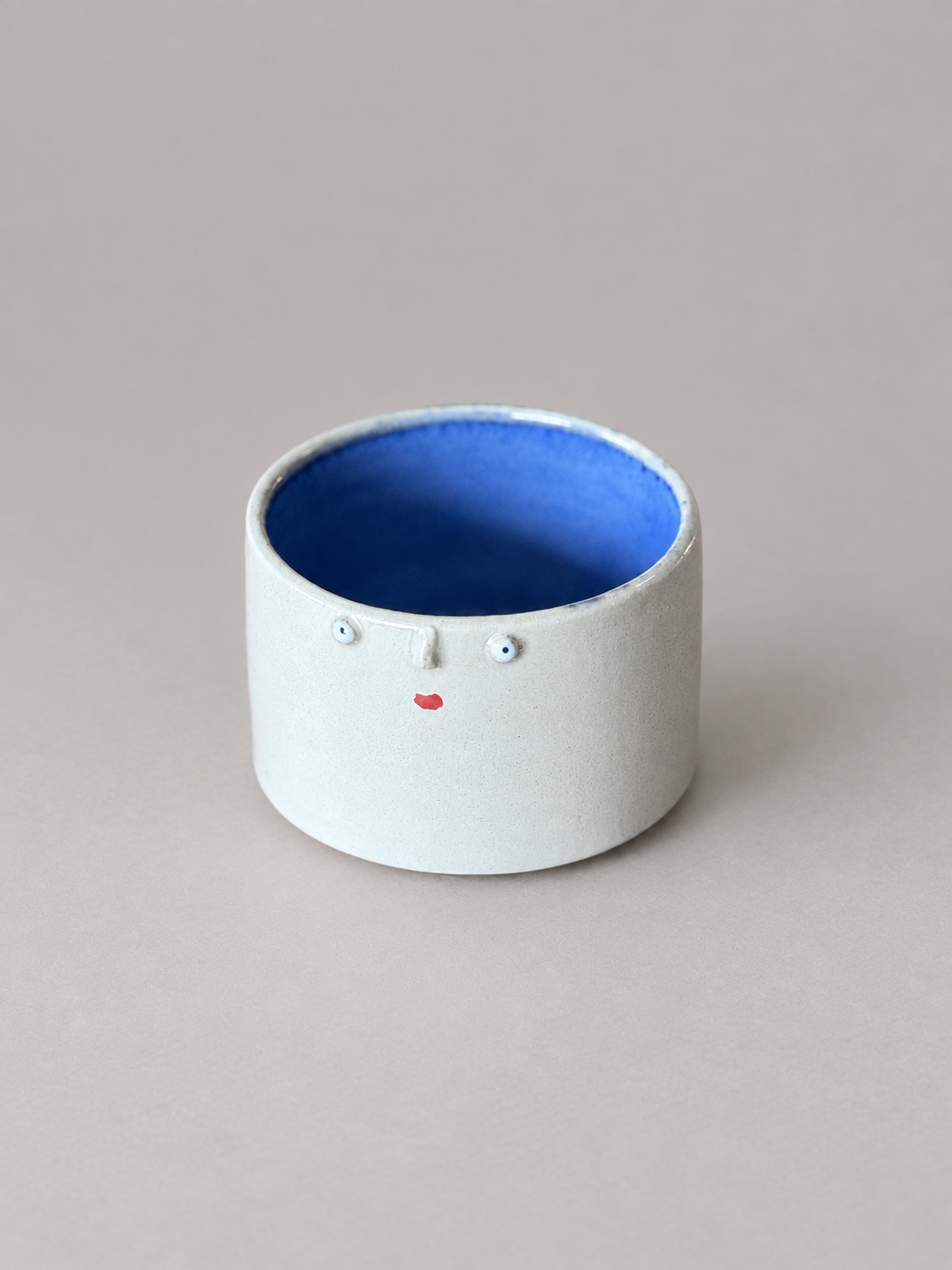 Cobalt-blue face cup — handmade ceramic by Potpuri